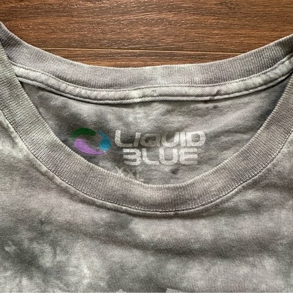 Pink Floyd Liquid Blue Dark Tie-Dye Band Graphic Tee - Picture 5 of 8